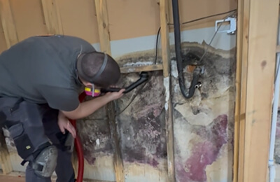Mould remediation work on a Melbourne property