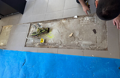 Mould remediation work on a Melbourne property